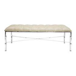 Worlds Away - Worlds Away Stella Bench - Upholstered Benches