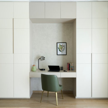 Minimal Home Office and Storage Interior
