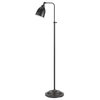 Benzara BM225100 Metal Round 62" Floor Lamp with Adjustable Pole, Dark Bronze