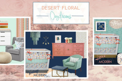 Example of a minimalist nursery design in Dallas