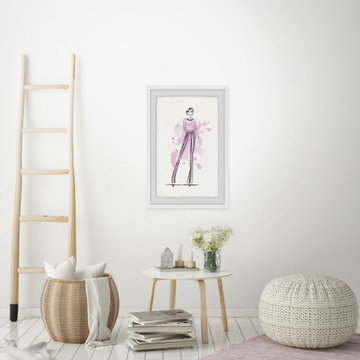 "Love Pink" Framed Painting Print