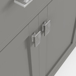 Caroline 60'' Grey Bathroom Vanity - Bathroom Vanities And Sink Consoles