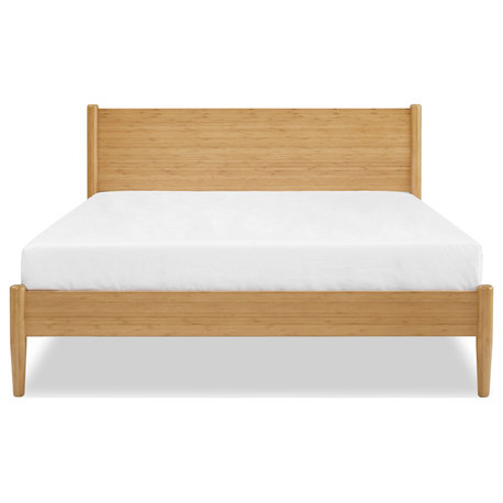 Ria Eastern King Platform Bed, Caramelized