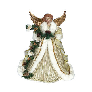 Santa's Workshop 16 in. Mardi Gras Angel Tree Topper