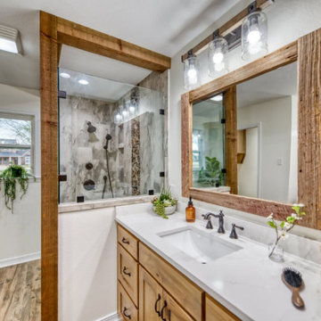 Rustic Master Bathroom Remodel