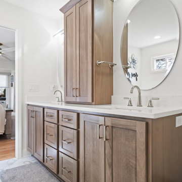 Modern Elegance: Basement Remodel with Custom Kitchen & Luxe Detailscvcv