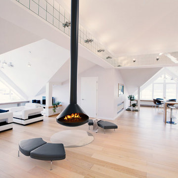 VITA Fireplaces AIDAN Single-Sided | Suspended Fireplace