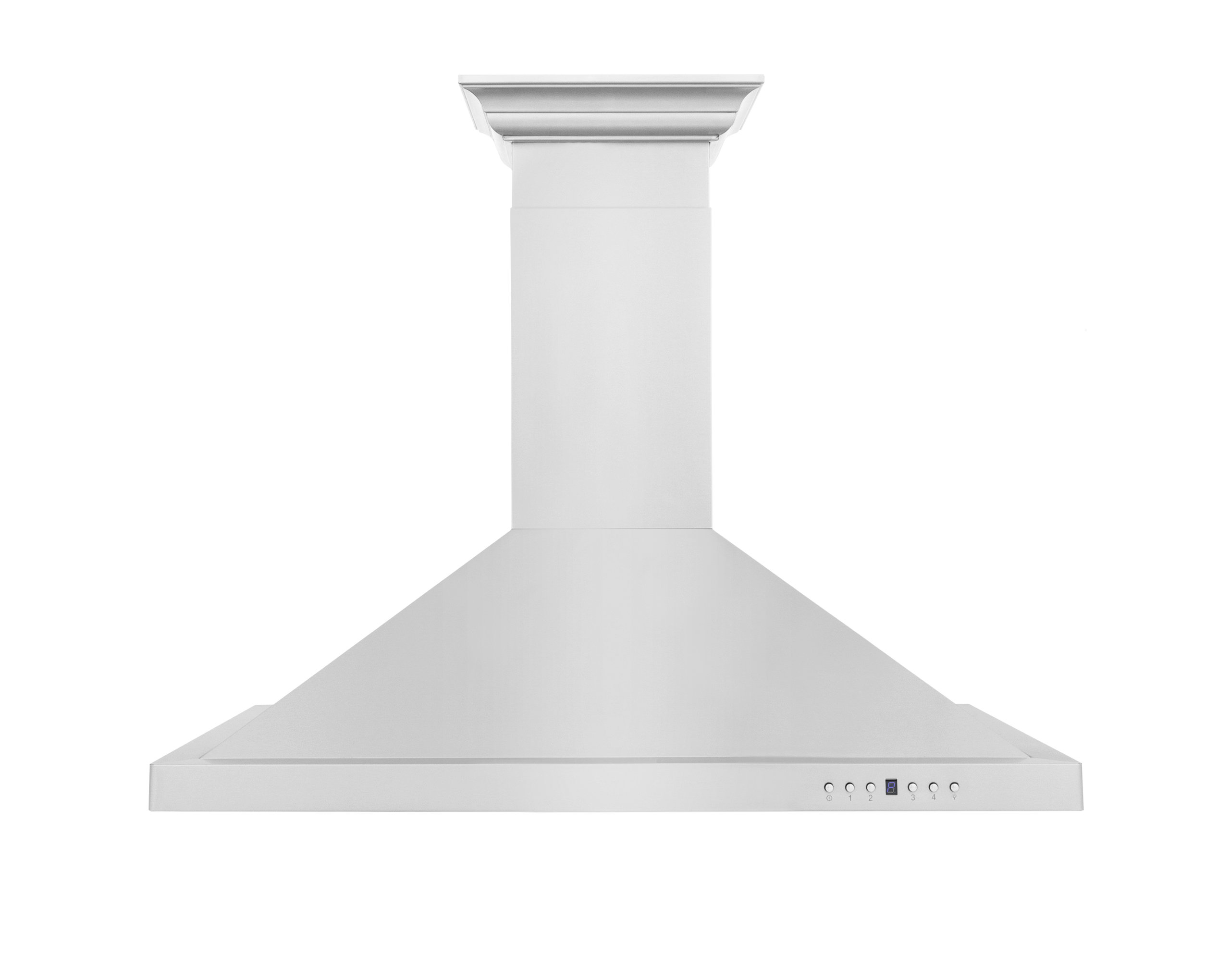 42 Kitchen Hood ZLINE 42, Wall Mount Range Hood, Stainless Steel With Crown Molding