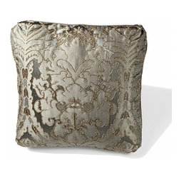 Damask II Le Fleur Acanthus Pillow - Decorative Pillows