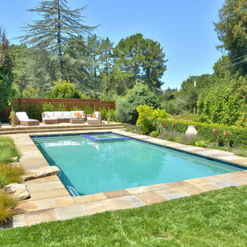 Orinda, Ca hillside auto cover pool & spa