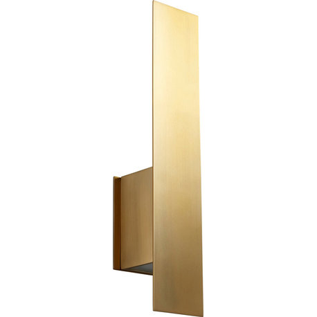 Reflex Wall Sconce, Aged Brass