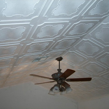Affordable, DIY Home Remodel with Decorative Ceiling Tiles