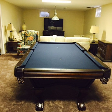 Pool tables in homes