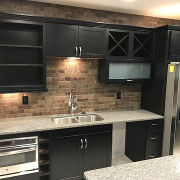 Custom Amish Cabinetry and Waypoint Cabinetry- Extra White and Peppercorn Grey