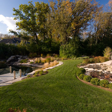 Bluestone Walk, Pergola, and Plantings