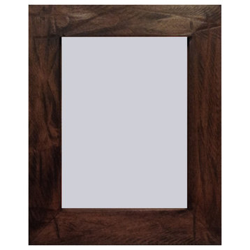 Sedona Rustic Wood Picture Frame, Dark Walnut Stain And Dark Glaze, 9"x12"