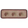 Pinecone Wicker Weave Table Runner 13"x36"