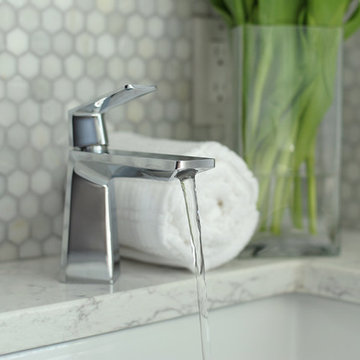 Peaceful master bathroom