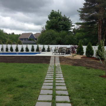 Rectilinear Stepping Stone Design & Planting Project, Northborough MA