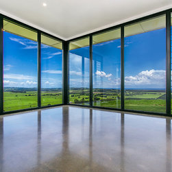 Wide open views with fixed glass and breezway louvres - Windows