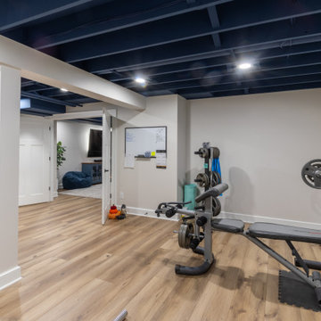 Unfinished Basement Turned Liveable Lower Level in Medina, OH