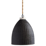 Napa Home & Garden - Salinas Pendant - The Salinas Pendant brings the drama, in casual blackwashed style. Measuring over 20" tall, it is sure to be the focal point of the wide open transitional kitchen.