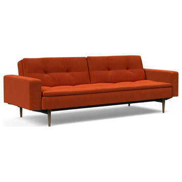 Dublexo Styletto Sofa Bed With Arms - Elegance Paprika