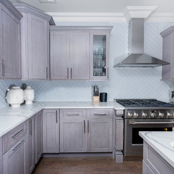 A unique Fabuwood Galaxy Horizon Kitchen built by Bora from My House Kitchen