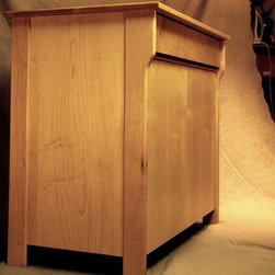 Mid-century Modern style maple stereo cabinet - Products
