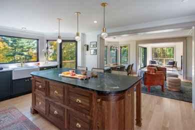 Transitional kitchen photo in Boston