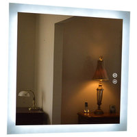 Luminous Dimmable LED Mirror with Defogger, 30"x36"x1.75"