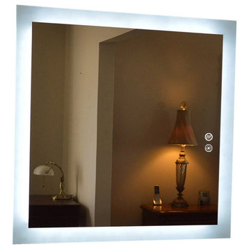 Luminous Dimmable LED Mirror with Defogger, 30"x36"x1.75"