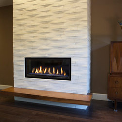 Patterned Cladding Fireplace - Mosaic Tile