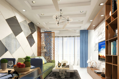 A Colorful 3BHK Residence