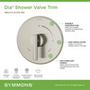 Symmons Dia Shower Valve Trim Kit Wall Mounted, Single Handle, Satin Nickel