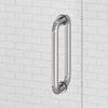Basco COPA35A5976CL Coppia 76"H x 59-9/16"W Hinged Frameless - Brushed Nickel