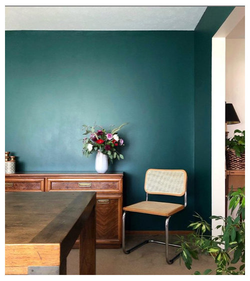 Help me find a dramatic, moody green color for my study!