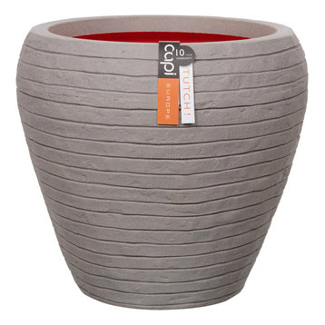 Nature Row Tapered Plant Pot, Grey