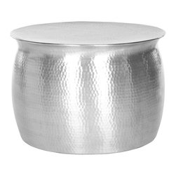 Aztec Silver End Table - Side Tables And End Tables
