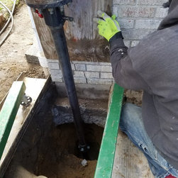Helical pier install with Pier Tech cross bolt system - Products