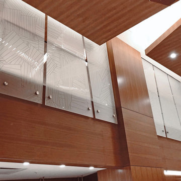 Decorative Etched Standoff Partitions