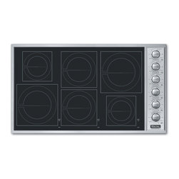 Viking 36" Induction Cooktop, Stainless Steel/black | VICU2666BSB - Cooktops