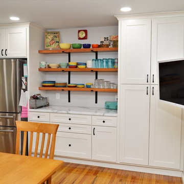 Monticello, IN. Haas Signature Collection. Unique Multi-Surfaced Kitchen
