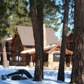 Mountain Custom Home on Golf Course Cathedral Windows