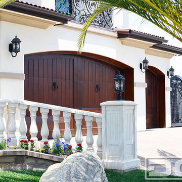 Mediterranean Garage Doors - Custom Manufactured Luxury Wood Garage Doors