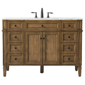 Elegant Decor VF12548DW 48" Single Bathroom Vanity, Driftwood