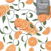 GW5221 Oranges with Vines Peel & Stick Wallpaper Roll 20.5in. Wide x 18ft. Long