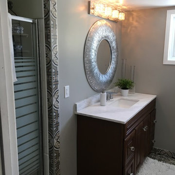 Basement Bathroom/Stairs/Hallway BEFORE AND AFTER