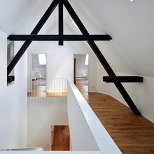 upstairs