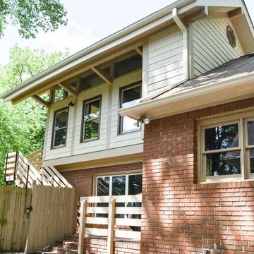 4 Season sunroom addition with cathedral ceilings
